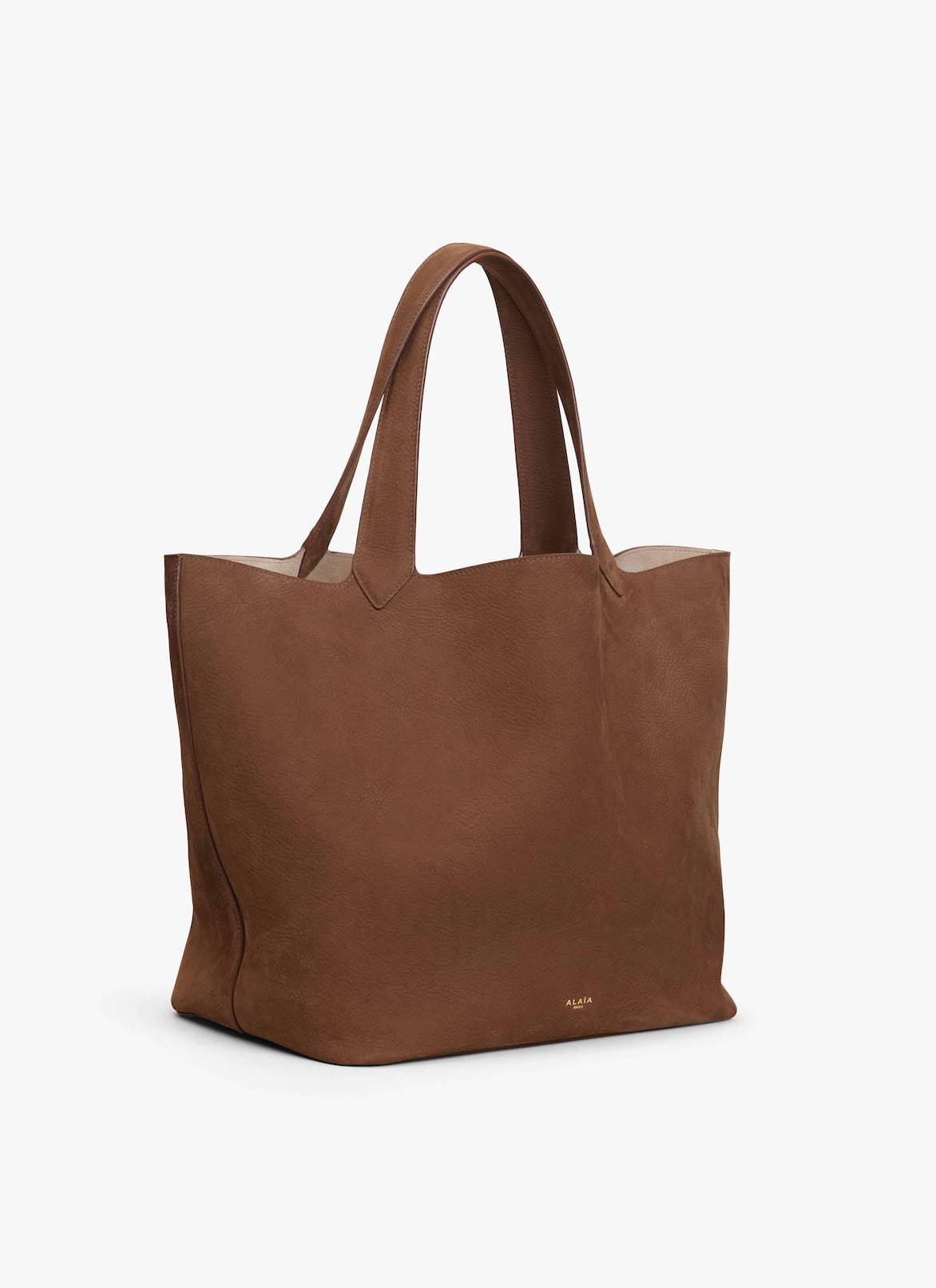 LE CABAS BAG IN NUBUCK ALAÏA UMBER LE CABAS BAG IN NUBUCK